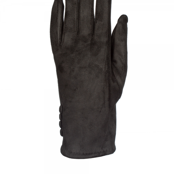Γυναικεία γάντια Nika μαύρα, 2 - Kalapod.gr